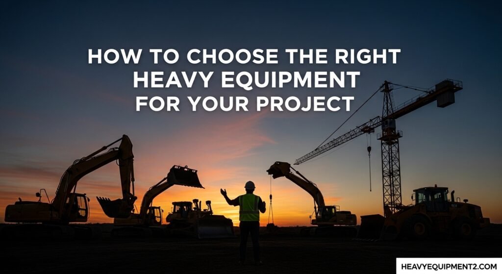 Choosing the right heavy construction equipment for a successful project